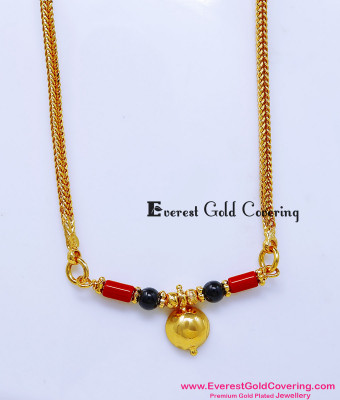THN100 - Traditional Telugu Thali Bottu Designs Daily Wear Jewelry