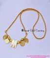 THN90 - 1 Gram Gold Rope Chain Model with Perumal Thali Design
