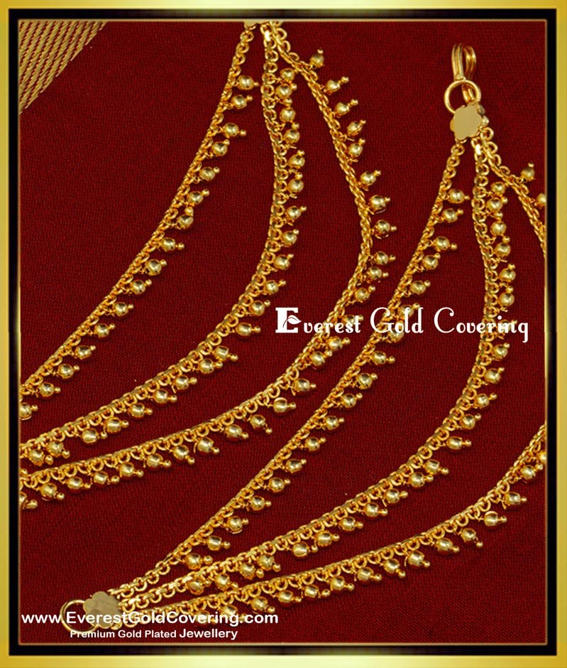 gold covering jewelry, one gram gold jewellery, gold plated guaranteed jewellery, gold covering chain,