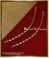 white stone ear chain, Women stone ear chain, Stone ear chain gold, mattal designs online, side mattal designs in gold, gold ear side chains with price, gold ear mattal designs, 2 gram gold ear chain price