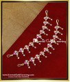 gold plated kaan chain earrings,white stone champaswaralu, matilu designs, ear chain designs, 2 gram gold ear chain, Women ear chain designs, stone kan chain designs, impon mattal designs, 1 gram gold ear chain designs