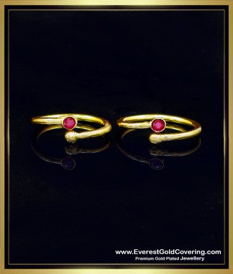 TRG1559 - Impon Jewellery Ruby Stone Modern Metti Designs Online